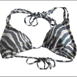 ZEBRA PRINT BIKINI TOP